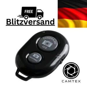 Mini Bluetooth Smartphone Kamera Selfie Auslöser Fernbedienung Schwarz CAMTEX - Bild 1 von 9