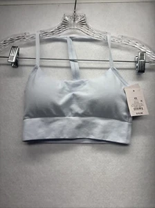 Women’s Auden Lightly Lined Racerback Comfort Bralette Light Blue XS NWT - Picture 1 of 6