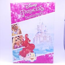 Disney Princess 32 Valentines Day Cards 8 Cinderella Belle Ariel Rapunzel