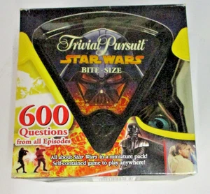 Trivial Pursuit Star Wars Bite-Size - 600 Questions from all Episodes, Complete - Picture 1 of 10