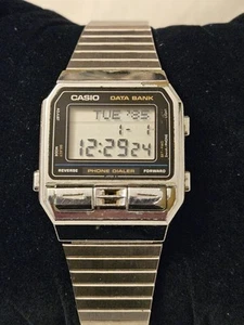CASIO DBA -800 555 DIGITAL WATCH GWO 1980'S PHONE DIALER DATA BANK JAPAN🇬🇧 - Picture 1 of 20