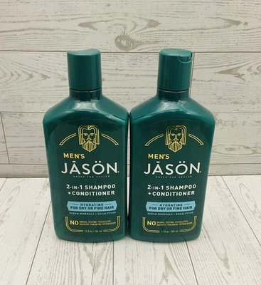 Jason Men's Hydrating 2-in-1 Shampoo and Conditioner 12 oz (2 PACK) - Image 1 of 2