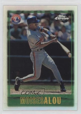 1997 Topps Chrome Refractor Moises Alou #161 - Image 1 of 2