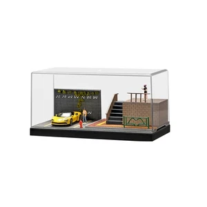 Diorama 1/64 Street Parking Lot Model Showroom Scene Display CaseTzmd - Picture 1 of 15