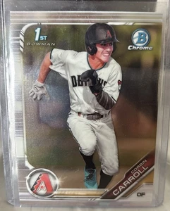 Bowman Draft Corbin Carroll 2019 1st Bowman Chrome Rookie RC #BDC-125 - Imagen 1 de 2