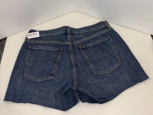 Old Navy Boyfriend Denim Shorts 12 Mid Rise Cut Off Jeans Raw Edge NWT Country - Picture 1 of 21