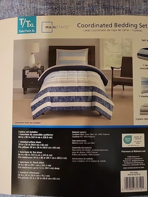 Juego de cama edredón Mainstays de 5 piezas doble/doble XL Foto 1 de 3