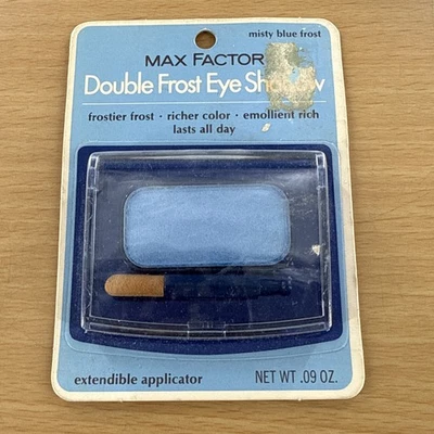 Vintage Max Factor Maxi-Frost Double Frost Eye Shadow Misty Blue Frost ￼ - Image 1 of 2
