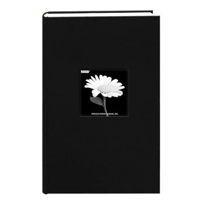Álbum de fotos con cubierta de marco de tela 300 bolsillos para fotos 4x6, negro profundo Foto 1 de 4