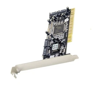4 Port SATA PCI Expansion Card PCI To SATA Adapter Card RAID 5 - Afbeelding 1 van 6