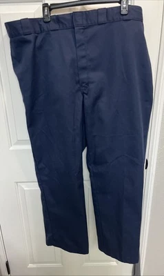 Calça Dickies 874 ajuste original 48x30 azul marinho muito bom estado usado - Imagem 1 de 4
