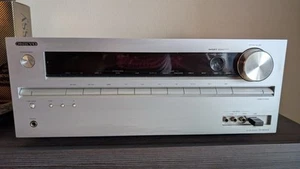 Onkyo TX-NR414 Netzwerk AV-Receiver Silber - Bild 1 von 2