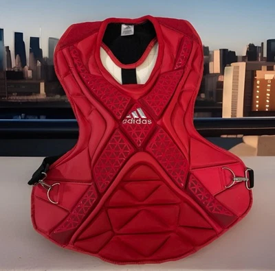 阿迪达斯 Catchers 胸部保护 Pro 系列 2.0 红色 S99089 17 码 — 第 1/4 张图片