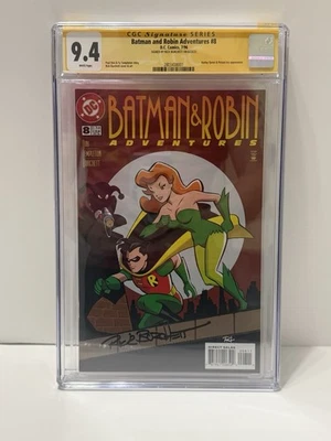 CGC 9.4 SS 1996 Batman & Robin Adventures #8 White Pages Signed Rick Burchett - Image 1 of 4