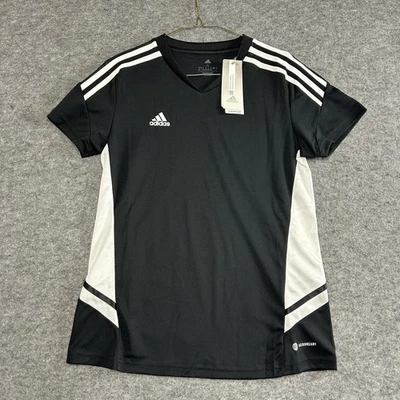 Adidas H21258 Camisa Mujer Pequeña CON22 JSY W Aeroready Camiseta de Fútbol Negra/Blanca Foto 1 de 4
