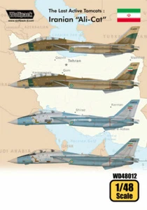 Wolfpack WD48012, CALCOMANÍA-The Last Active Tomcats - iraní "Alicat" (F-14A), 1/48 - Imagen 1 de 3