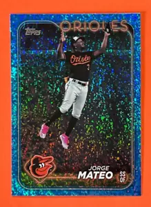2024 Topps Series 1 ~ Blue Holofoil Speckle #42 ~ Jorge Mateo 265/999 ~ Orioles - Bild 1 von 7