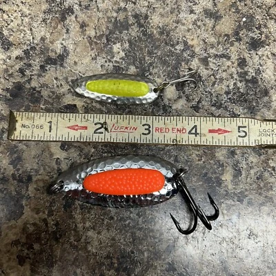 LOTE DE 2 CUCHARAS PIXEE Naranja y Amarillo Azul Zorro y Nebco Foto 1 de 2