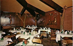 Vtg Golden Valley Minnesota MN Michael's Restaurant Interior 1950s Postcard - Picture 1 of 2