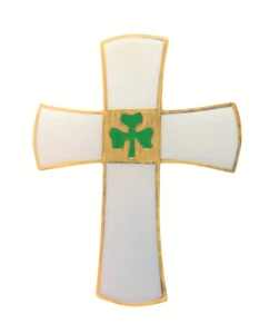 Irland Irish Shamrock Cross Pin Anstecker - Bild 1 von 3