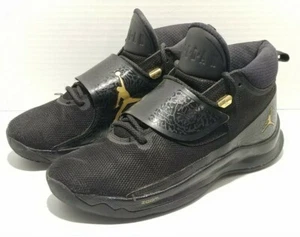 Nike Air Jordans Super Fly 5 Men's Size 8 Black & Gold 881571-015 - Picture 1 of 9