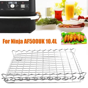 2 in 1 Stainless Steel Air Fryer Rack for Ninja Foodi Flexdrawer AF500UK 10.4L - Picture 1 of 10