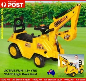 Kids Excavator Ride On Digger Toy Children Todder Ride on Car Bulldozer Loader - Picture 1 of 12