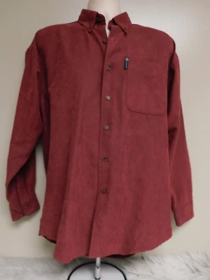 Mens Chaps Ralph Lauren Velvet texture  Button Up Long Sleeve Shirt Medium - Image 1 of 4