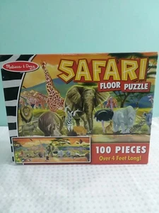 melissa and doug SAFARI floor Puzzle. 100 Jumbo Pieces and 4 Feet Long - Picture 1 of 4