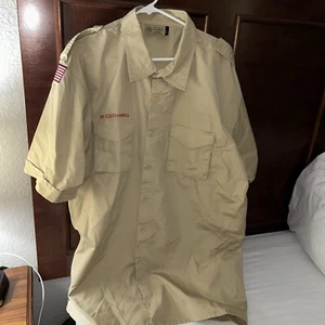 Boy Scout BSA UNIFORM SHIRT New Style Adult Men’s 2XL Short Sleeve M79 - Picture 1 of 9