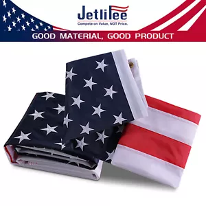 Jetlifee grande bandiera americana 10x15 ft 210D protezione UV ricamata bandiera USA Stati Uniti - Foto 1 di 12