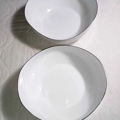 Пара изысканных фарфоровых сервировочных чаш Premier приглашение MD201 середина века модерн - Изображение 1 из 4