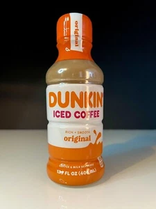 ๐ Brand New Official Dunkin' Donuts Original Flavored Iced Coffee 13.7fl Oz - Picture 1 of 2