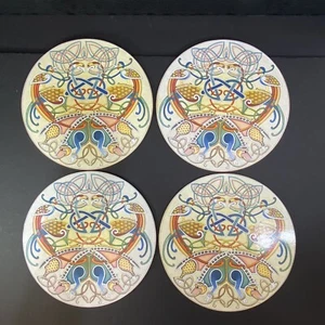 Keltische irische Tischsets Rachel Arbuckle Kunst Wildschwein und Vögel Irland 4er Set - Bild 1 von 16