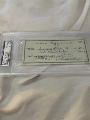 1961 MICKEY COCHRANE Signed Personal Check-HOF- detroit  PSA/DNA certified - Image 1 of 4