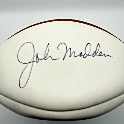 Fútbol americano oficial Wilson NFL autografiado firmado por John Madden Foto 1 de 2