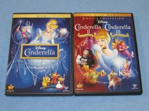 3 DVD Lot: Disney's CINDERELLA Trilogy (1,2,3) ~DREAMS COME TRUE, TWIST IN TIME~ - Picture 1 of 11