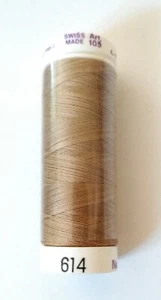 Mettler Silk Finish Cotton Merc. Art 105 color 614 (Lt. brown) 164 yards ne 50/3 - Picture 1 of 7