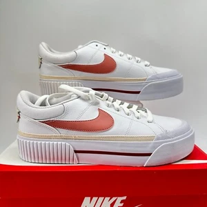 Nike Court Legacy Lift FQ8782-100 Tenis Blanco Guayaba Hielo Para Mujer Talla 9.5 Nuevo - Imagen 1 de 8