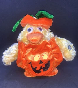 Dan Dee Animated Chick Lights Up, Does Chicken Dance Song Pumpkin Halloween - Picture 1 of 6