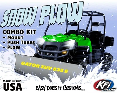 JOHN DEERE GATOR XUV 835E - ALL YEARS -  KFI UTV 60" Snow Plow Combo Kit Foto 1 de 4