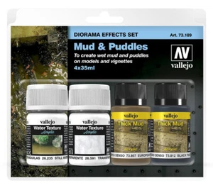 Nuevo Vallejo Efecto Set Barro y Charcos, 4 x 35 ml Efecto Set 73189 - Imagen 1 de 1