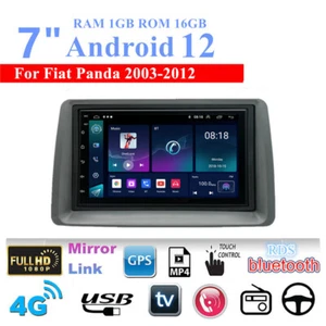 7'' For Android 12 Car Stereo Radio GPS WIFI Fit For Fiat Panda 2003-2012 - Picture 1 of 23