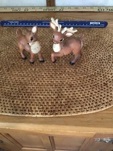 Victoria Brand Deer Salt Pepper Shakers Vintage MAKE OFFER! - Picture 1 of 5