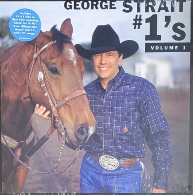 GEORGE STRAIT # 1's VOL. 1 - BLUE COLORED VINYL LP " NEW, SEALED " Foto 1 de 2