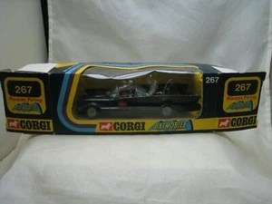 CORGI TOYS 267 VINTAGE BATMAN BATMOBILE CAR  METTOY 1973 WINDOW BOX - Foto 1 di 12