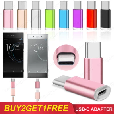 Micro USB Female to Type C Male Adapter Converter for Sony Xperia 1 IV III 5 XZ3 - Image 1 of 4