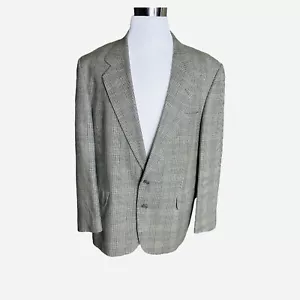 Pierre Balmain Men’s 46R Green Beige Silk Wool 2 Button Blazer NWOT - Picture 1 of 11