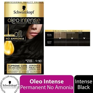 Color al óleo permanente intenso Schwarzkopf Oleo, 1-10 negro intenso 1 paquete 2 paquetes o 3 paquetes - Imagen 1 de 15