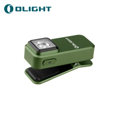 Olight Oclip Durable LED Clip Light Compact EDC Torch White & Red Light  - Green - Image 1 of 4